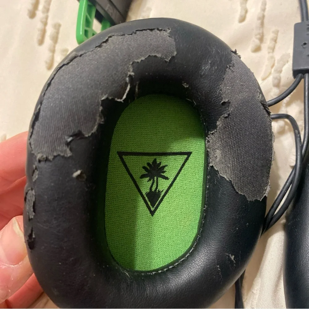 Turtle Beach Black and Green Gaming Headset
